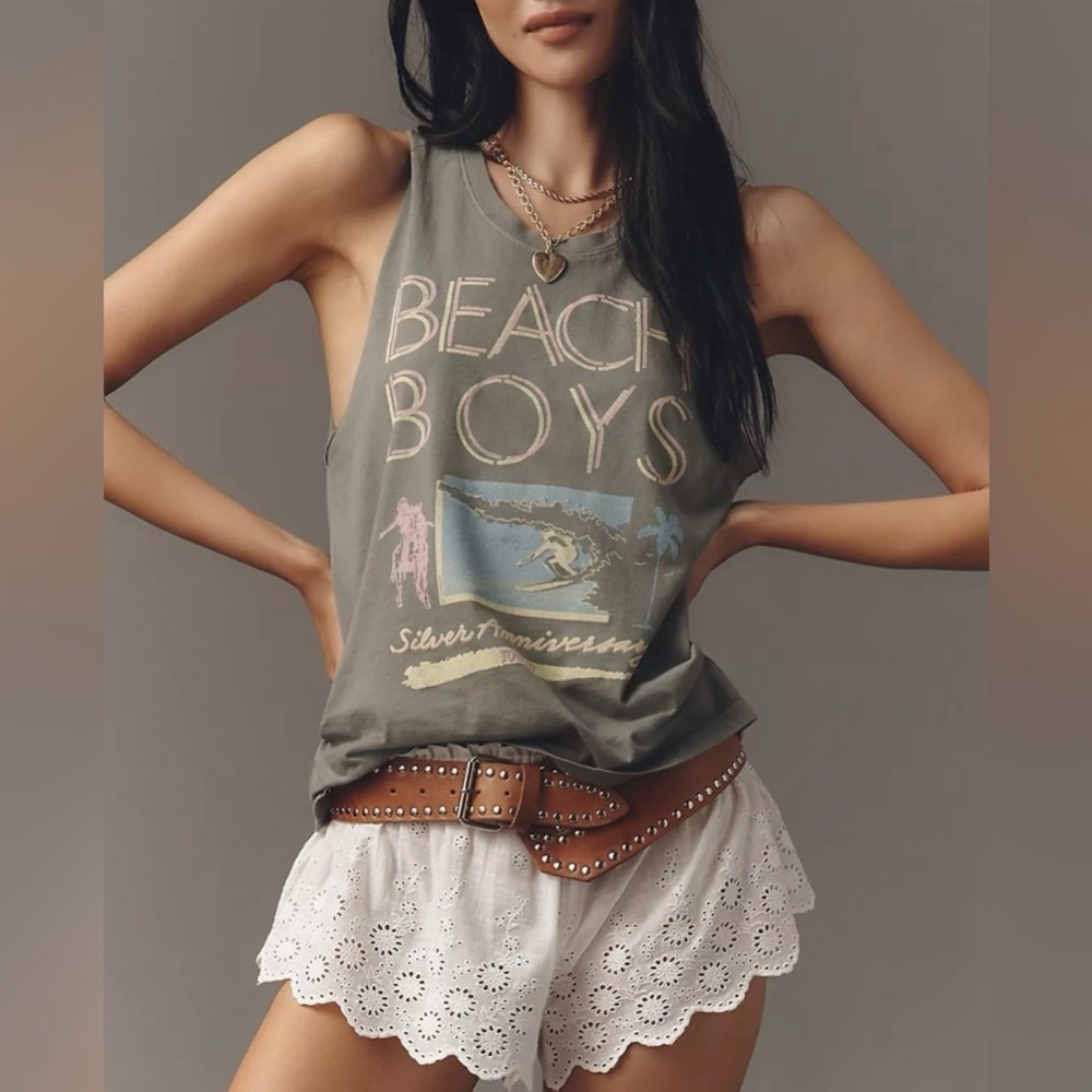 NWT Anthropologie Letluv Beach Boys Tank Top Size Small - Picture 2 of 7